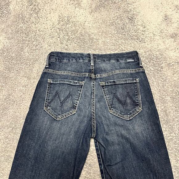 Mother Jeans Womens 24 High Waisted Looker Ankle Fray Denim Close to the Edge - Picture 3 of 13